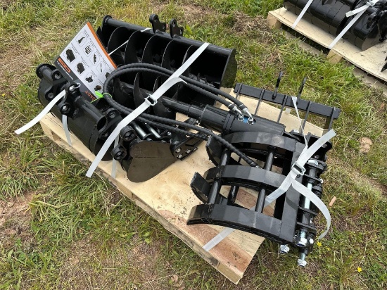 New/Unused AGT Industrial Mini Excavator Attachment Set