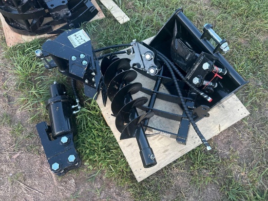 New/Unused AGT 6 Piece Mini Excavator Attachment Set
