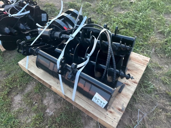 9 Piece Mini Excavator Attachment Set
