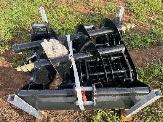 New/Unused 9 Piece Mini Excavator Attachment Set