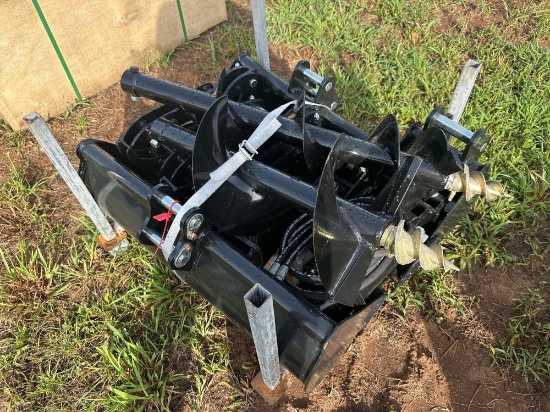 New/Unused 9 Piece Mini Excavator Attachment Set