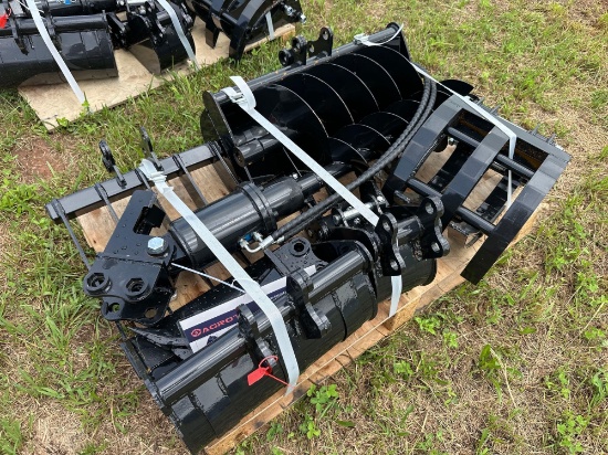 New/Unused 9 Piece Mini Excavator Attachment Set