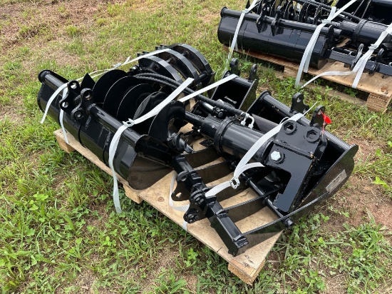 New/Unused 9 Piece Mini Excavator Attachment Set