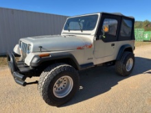 1995 Jeep Wrangler, VIN # 1J4FY19P2SP287483