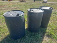 (3) 55 Gallon Barrels
