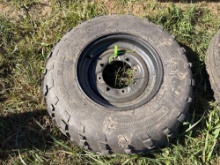 Carlisle AT489 Tire Mounted on Rim - 25X 8.00 - 12NHS