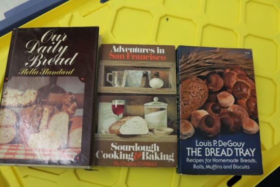 3 Bread Cookbooks