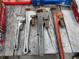 (4) Pipe Wrenches - 2 are aluminum