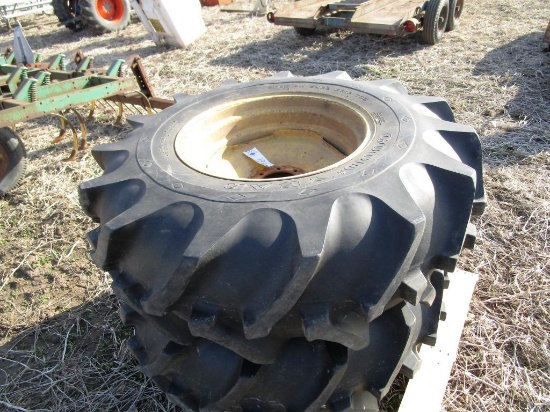Pair of Goodyear 18.4x26 Rice Tires & Rims -  Farmer Retirement #2 - NO RESERVE