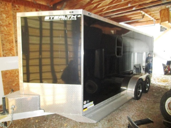 Stealth 7x16 Enclosed Trailer - Set up with camping provisions - NICE