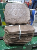 6 Poly Garden Stepping Stones - NO RESERVE