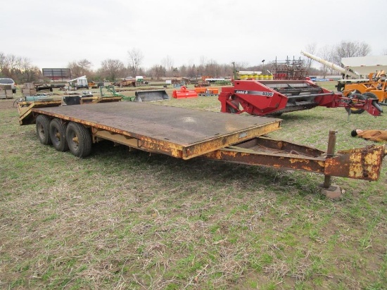 125-4   Tigerline 16+4 Triple Axle Steel Trailer w/ Ramps - NO RESERVE