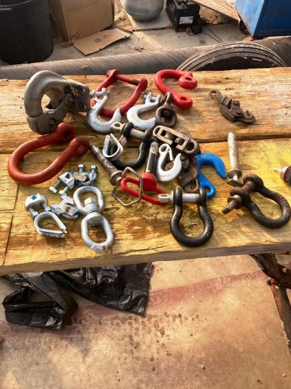 Lot of Hooks, Shackles, Misc.
