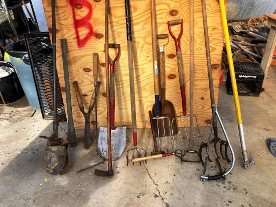 Large Lot of Hand & Garden Tools - GROUP B