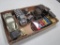 Lot of antique car banks, ornamints, and pencil sharpeners
