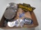 Lot of Chevrolet emblems and miscellaneous items