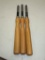Lot of 3 - Wood Lay Turning Tools