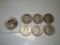 Lot of 7 - Franklin Half Dollars, Various  Years 1957-1963