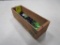 Vintage Wooden Cheese Box w/Marbles