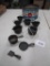 Lot of Miniature Cast Iron Pans, Kettles and Coal Buckets