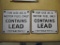 Lot of 2 - Repo Lead Gas Pump Signs