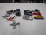 Lot of 11 - Vintage toy cars and planes