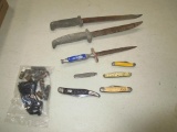 Lot of knives and pocket knives