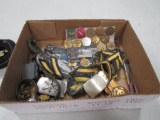 Lot of military buttons and insignia