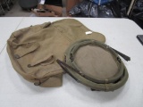 Military folding bucket and satchel