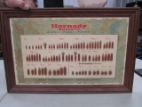 Vintage Hornady bullet advertising display