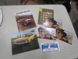 Lot of Chevy literature 3 Richard Petty signatures and antique car coin collection