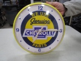 Chevrolet 12 in. plastic clock