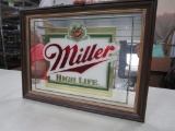 20 in. Miller beer mirror