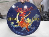 11 in. Miller round sign