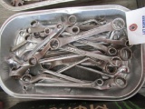 Large lot of box end wrenches