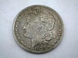 1878 Morgan Silver Dollar, Carson City. Currency lots run from 120 - 455.