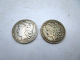 Lot of 2 - 1901-O & 1901-S Morgan Silver Dollars