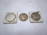 Lot of 3 - 1888, 1879 & 1889 Morgan Silver Dollars