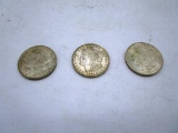 Lot of 3 - 1921 Morgan Silver Dollars