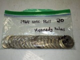 Lot of 20 - 1964 Uncirculated Kennedy Half Dollars