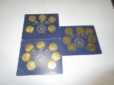 Three Sets of Presidential Brass Coins