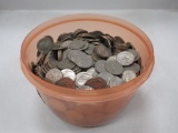 Tupperware Container Full of Quarters, Various Years - 6.5