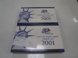 Lot of 2 - 2001 U.S. Mint Proof Sets