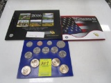 Lot of 3 - 2016 America the Beautiful Coin Set, 2016 Denver Uncirculated Coin Set & 2016 Philadelphi