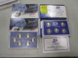 Lot of 4 - (2) 2008 & (2) 2009 U.S. Mint Quarter Proof Sets