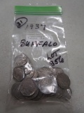 Lot of 31 - 1937 Buffalo Nickels