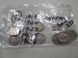 Lot of 13 - Buffalo Nickels, Various Years 1919, 1920, 1923, 1925 & 1926