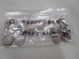 Lot of 18 - Buffalo Nickels, Unreadable Years