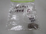 Lot of 8 - 1946-D Nickels