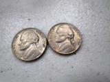 Lot of 2 - 1947 Nickels